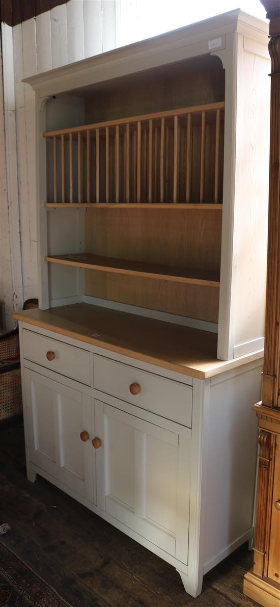 White painted kitchen dresser